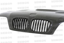 Cargar imagen en el visor de la galería, Seibon 01-05 BMW E46 M3 GTR Style Carbon Fiber Hood