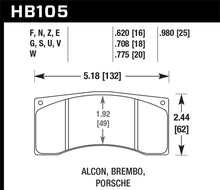 Cargar imagen en el visor de la galería, Hawk Alcon B Caliber HPS Street Brake Pads