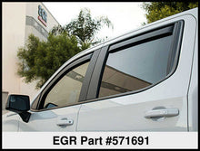 Cargar imagen en el visor de la galería, EGR 2019 Chevy 1500 Crew Cab In-Channel Window Visors - Dark Smoke