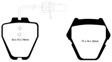 Cargar imagen en el visor de la galería, EBC 99-01 Audi A6 Quattro 2.7 Twin Turbo Sedan (8 Pad Set) Redstuff Front Brake Pads