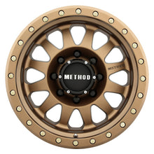 Cargar imagen en el visor de la galería, Method MR304 Double Standard 17x8.5 0mm Offset 8x170 130.81mm CB Method Bronze Wheel