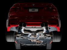 Cargar imagen en el visor de la galería, AWE Tuning BMW F8X M3/M4 Track Edition Catback Exhaust - Chrome Silver Tips