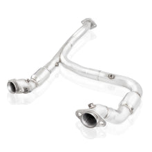 Cargar imagen en el visor de la galería, Stainless Works 15-18 F-150 3.5L Downpipe 3in High-Flow Cats Y-Pipe Factory Connection