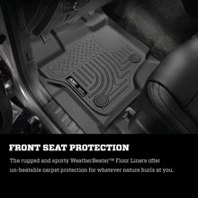Load image into Gallery viewer, Husky Liners 08-10 Ford SD Super Cab WeatherBeater Combo Black Floor Liners (w/o Manual Trans Case)