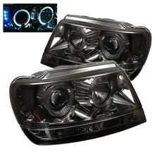 Load image into Gallery viewer, Spyder Jeep Grand Cherokee 99-04 Projector Headlights LED Halo LED Smke - PRO-YD-JGC99-HL-SMC