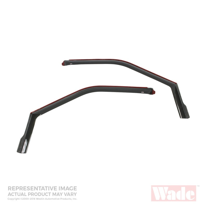 Westin 2003-2010 Honda Element Wade In-Channel Wind Deflector 2pc - Smoke