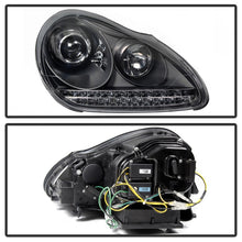 Cargar imagen en el visor de la galería, Spyder Porsche Cayenne 03-06 Projector Xenon/HID Model- DRL LED Blk PRO-YD-PCAY03-HID-DRL-BK