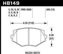 Cargar imagen en el visor de la galería, Hawk 1994-1997 Mazda Miata HPS 5.0 Front Brake Pads