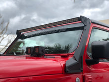 Cargar imagen en el visor de la galería, Go Rhino 18-20 Jeep Wrangler JL/JLU/Gladiator JT XE Windshield Light Bar Mount - 50in Single Row