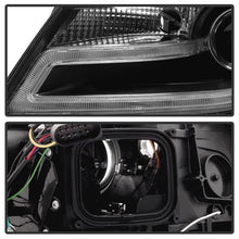 Cargar imagen en el visor de la galería, Spyder Audi A4 09-12 Projector Headlights Halogen Model Only - DRL LED Black PRO-YD-AA408-DRL-BK