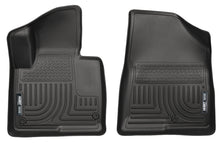 Cargar imagen en el visor de la galería, Husky Liners 13-15 Hyundai Sante Fe Sport/Sport 2.0T WeatherBeater Front Row Black Floor Liners