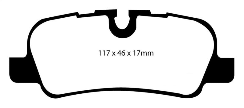 EBC 05-10 Land Rover LR3 4.4 Yellowstuff Rear Brake Pads