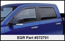 Cargar imagen en el visor de la galería, EGR 09+ Dodge Ram Pickup Crew Cab In-Channel Window Visors - Set of 4 (572751)