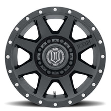 Cargar imagen en el visor de la galería, ICON Rebound 17x8.5 8x170 6mm Offset 5in BS 125mm Bore Satin Black Wheel