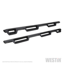 Cargar imagen en el visor de la galería, Westin 2019 Chevrolet Silverado/Sierra 1500 (5.5ft) Drop Wheel to Wheel Nerf Step Bars - Txt Black