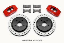 Cargar imagen en el visor de la galería, Wilwood DPC56 Rear Caliper &amp; Rotor Kit Red Corvette All C5 / Base C6 1997-2013