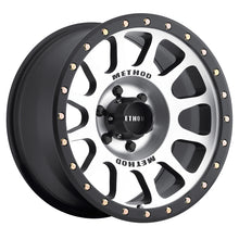 Cargar imagen en el visor de la galería, Method MR305 NV 17x8.5 0mm Offset 6x135 94mm CB Machined/Black Street Loc Wheel