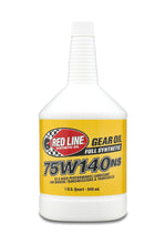 Cargar imagen en el visor de la galería, Red Line 75W140NS Gear Oil - Quart