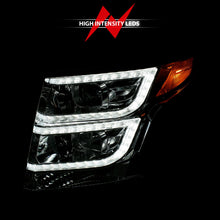 Cargar imagen en el visor de la galería, ANZO 2015-2020 Chevy Tahoe Projector Headlights Plank Style Chrome w/DRL