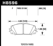 Cargar imagen en el visor de la galería, Hawk 07-16 Toyota Yaris HPS 5.0 Front Brake Pads