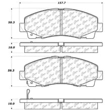 Cargar imagen en el visor de la galería, StopTech Street Touring 06-13 Honda Ridgeline / Acura TL Front Brake Pads