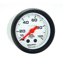 Cargar imagen en el visor de la galería, Autometer Phantom 52mm 0-100 PSI Mechanical Oil Pressure Gauge