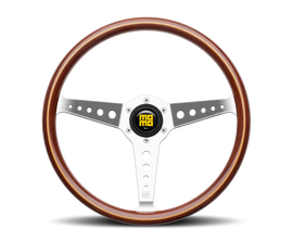 Momo California Wood Steering Wheel 360 mm - Mahogany Wood/Pol Spokes