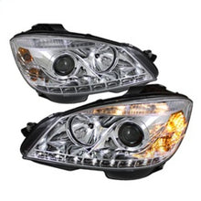 Cargar imagen en el visor de la galería, Spyder Mercedes Benz C-Class 08-11 Projector Headlights Halogen - DRL Chrm PRO-YD-MBW20408-DRL-C