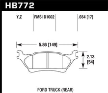 Cargar imagen en el visor de la galería, Hawk 2012-2016 Ford F-150 / Full-Size Trucks and SUV - LTS Street Brake Pads