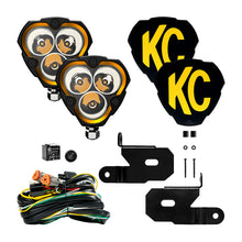 Cargar imagen en el visor de la galería, KC HiLiTES 18-23 Jeep JL/JT/4xe FLEX ERA 3 2-Light Sys Pillar Mount (40W Spot Beam)