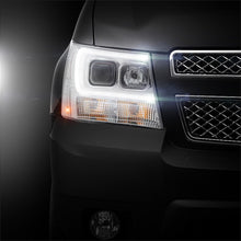 Cargar imagen en el visor de la galería, Spyder 07-14 Chevy Suburban/1500/2500/Tahoe V2 Projector Headlights Chrome PRO-YD-CSUB07V2-DRL-C