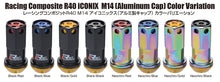 Cargar imagen en el visor de la galería, Project Kics 14X1.50 Neochrome R40 Iconix Lug Nuts (Black Cap) - 20 Pcs