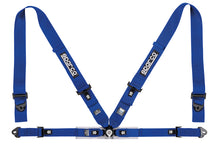 Cargar imagen en el visor de la galería, Sparco Belt 4Pt 3in/2in Competition Harness - Blue