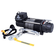 Cargar imagen en el visor de la galería, Superwinch 11500 LBS 12V DC 3/8in x 80ft Synthetic Rope Tiger Shark 11500 Winch