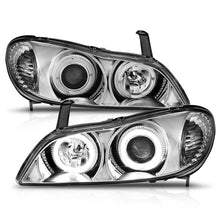 Cargar imagen en el visor de la galería, ANZO 2000-2004 Infiniti I30 Projector Headlights w/ Halo Chrome