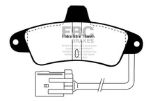 Cargar imagen en el visor de la galería, EBC 95-00 Ford Contour 2.0 Yellowstuff Rear Brake Pads