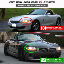 Cargar imagen en el visor de la galería, Spyder BMW Z4 03-08 Projector Headlights Xenon/HID Model Only - LED Halo Black PRO-YD-BMWZ403-HID-BK