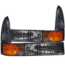 Cargar imagen en el visor de la galería, ANZO 2000-2004 Ford Excursion Euro Parking Lights Smoke w/ Amber Reflector