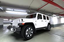 Load image into Gallery viewer, Rally Armor 18-25 Jeep JL Wrangler Black UR Mud Flap w/Blue Logo