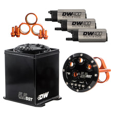 Cargar imagen en el visor de la galería, DeatschWerks 5.5L Modular Surge Tank Includes 3 DW400 Fuel Pumps