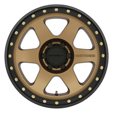 Cargar imagen en el visor de la galería, Method MR310 Con6 17x8.5 0mm Offset 6x5.5 106.25mm CB Method Bronze/Black Street Loc Wheel