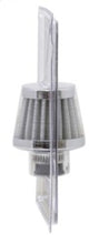 Cargar imagen en el visor de la galería, K&amp;N 2in Base OD x .375in Flange ID x 1.75in H Rubber Base Crankcase Vent Filter - White