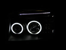 Cargar imagen en el visor de la galería, ANZO 2001-2004 Nissan Frontier Projector Headlights w/ Halo Black (CCFL)