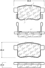 Cargar imagen en el visor de la galería, StopTech Sport Performance 11-17 Honda Accord Rear Brake Pads