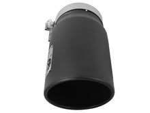 Cargar imagen en el visor de la galería, aFe Diesel Exhaust Tip Bolt On Black 5in Inlet x 6in Outlet x 12in Long