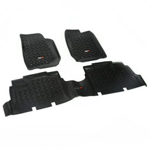 Cargar imagen en el visor de la galería, Rugged Ridge Floor Liner Front/Rear Black 2007-2018 Jeep Wrangler JK 4 Dr