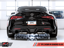 Cargar imagen en el visor de la galería, AWE 2020 Toyota Supra A90 Resonated Touring Edition Exhaust - 5in Diamond Black Tips