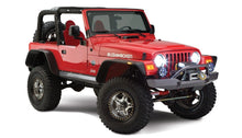 Cargar imagen en el visor de la galería, Bushwacker 97-06 Jeep Wrangler Flat Style Flares 4pc - Black