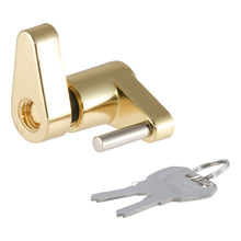 Load image into Gallery viewer, Curt Coupler Lock (1/4in Pin 3/4in Latch Span Padlock Brass-Plated)