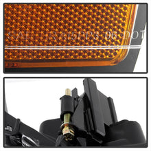Cargar imagen en el visor de la galería, Xtune Dodge Ram 1500 02-05 Amber Crystal Headlights Black HD-JH-DR02-AM-BK